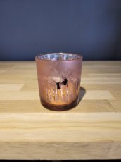 Votive rendier/boom roze S