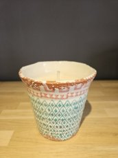 Geurkaars Citronella Etnic Jade/Roze L Geurkaars citronella Etnic jade/roze L
