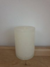 Candle rustic ivory S