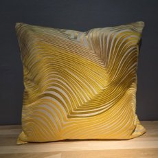 Kussen Swirls Geel Naturel Kussen Swirls Geel Naturel