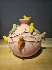 Vogelvaas roze L