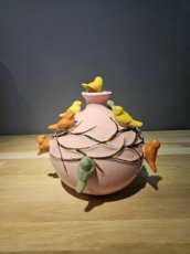 Vogelvaas roze M