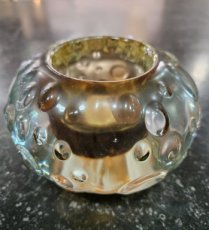 Votive Glass donker bruin